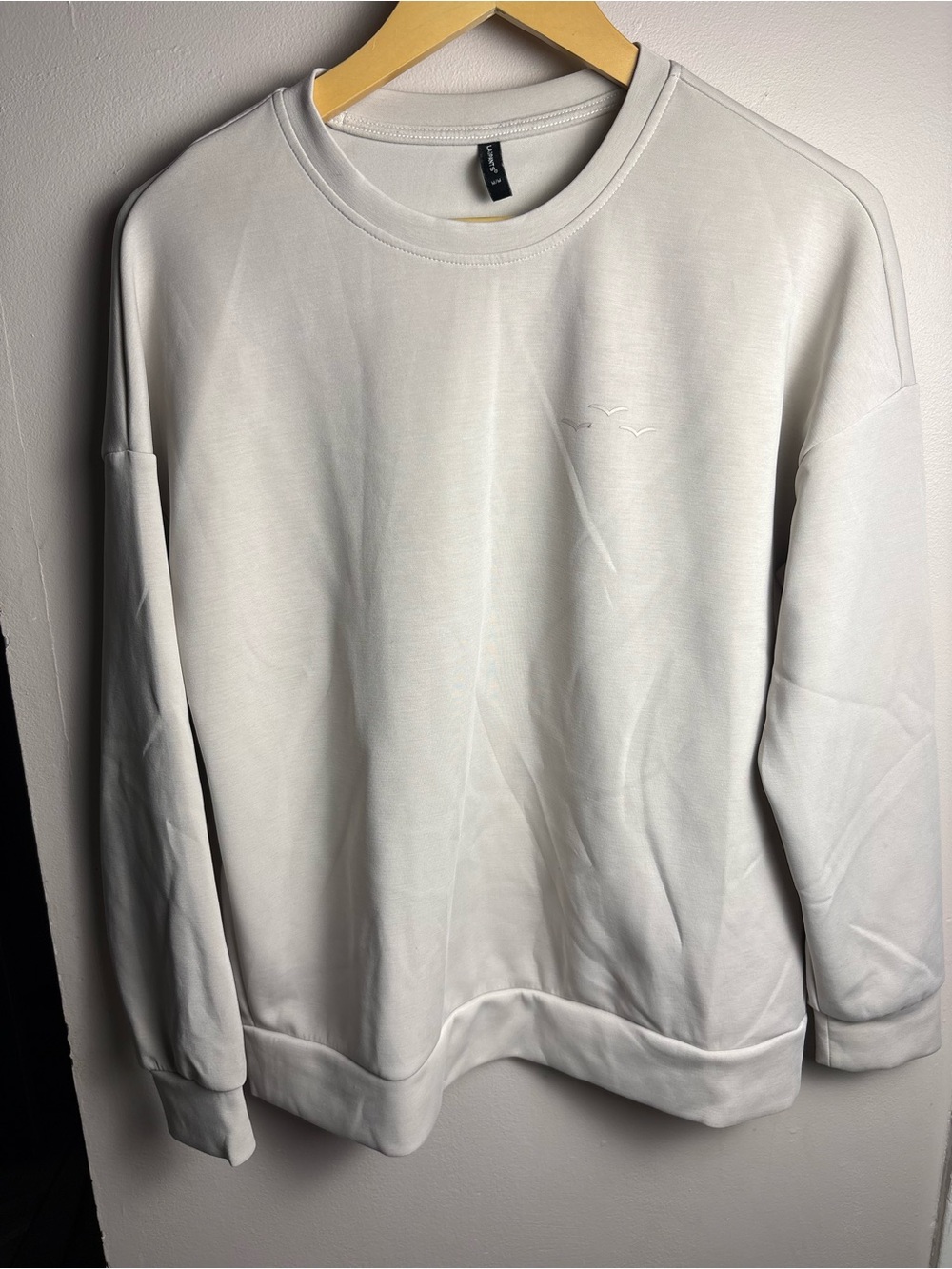 Lazy Pants Bone Colour Crewneck Sweatshirt Medium